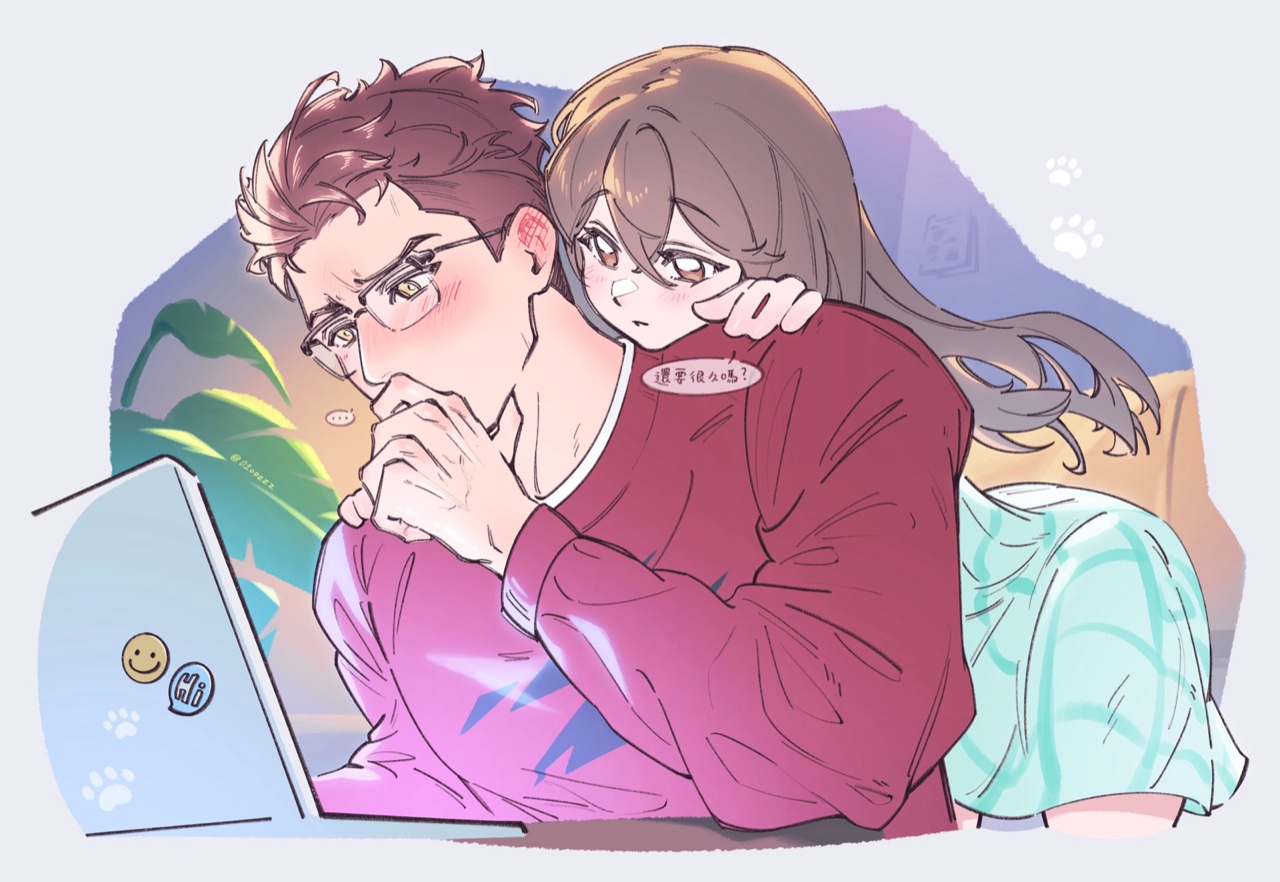 敖尹 fan art by @01oozzz — 還要很久嗎
